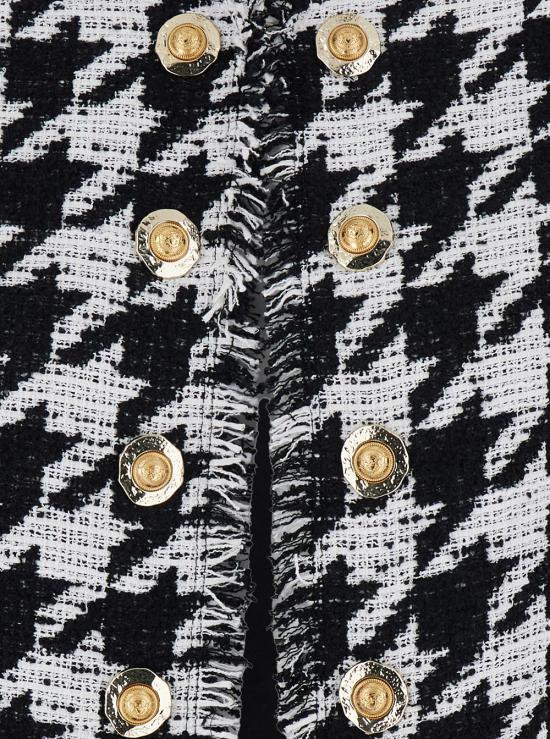 25FW 발망 수트 자켓 FF1SM508CG17GAB White black - BALMAIN