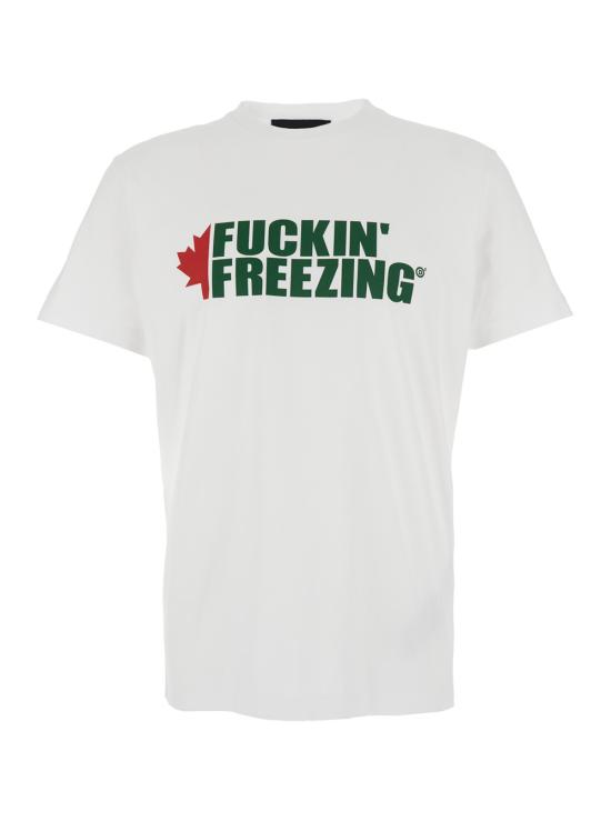 25FW 디스퀘어드2 반팔 티셔츠 S74GD1450D20020100 White