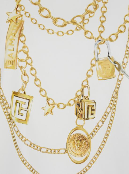 25FW 발망 민소매 티셔츠 FF1ED004GE99GAD White - BALMAIN