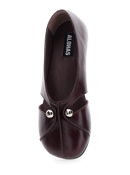 25FW 알로하스 플랫 슈즈 S10099701 Bordeaux - ALOHAS