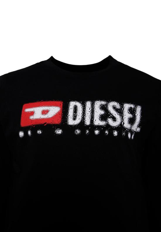 25FW [키즈] 디젤 티셔츠 J02474 00YI9 K900 BLACK - DIESEL