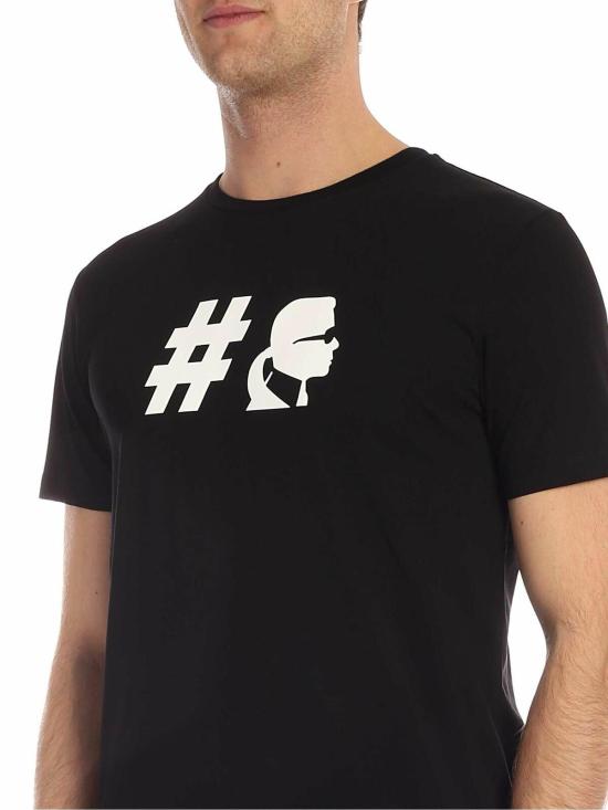  칼라거펠트 반팔 티셔츠 755038592220990 Black - KARL LAGERFELD