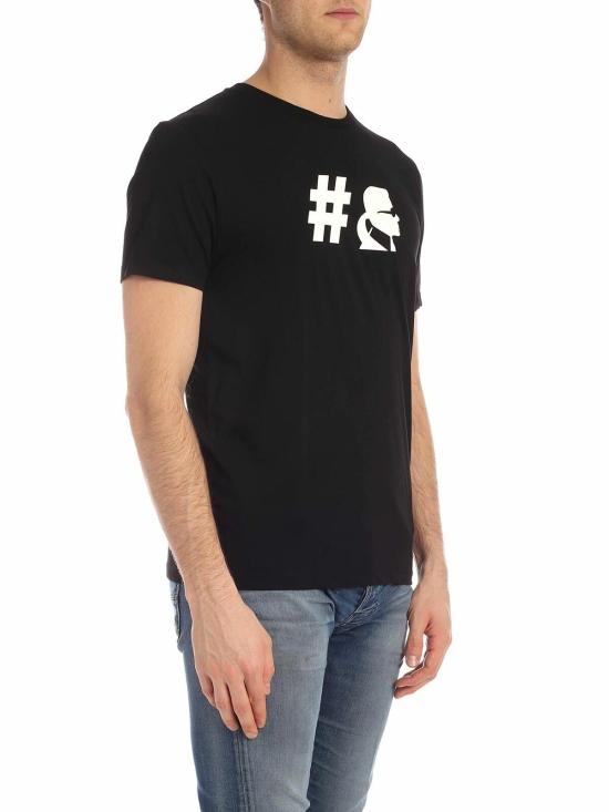  칼라거펠트 반팔 티셔츠 755038592220990 Black - KARL LAGERFELD