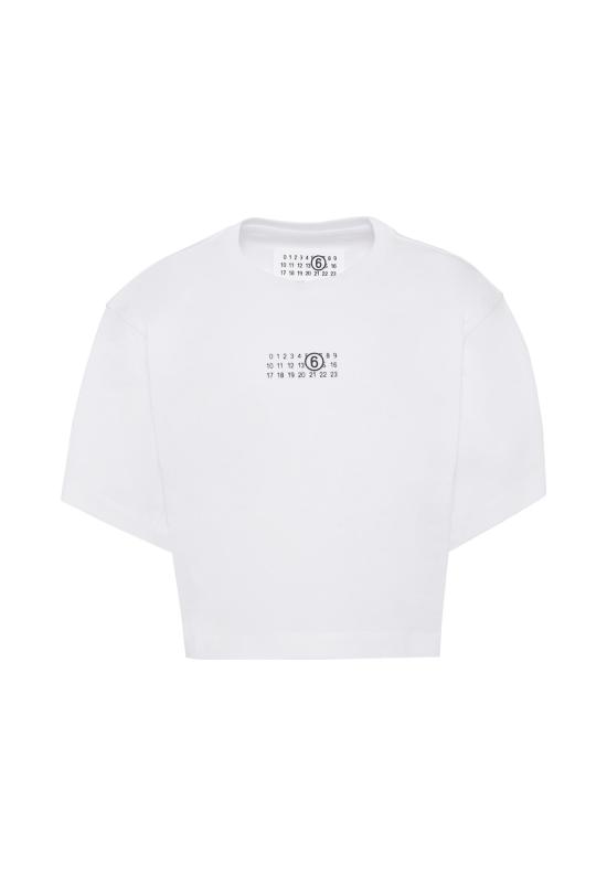 25FW [키즈] MM6 메종마르지엘라 티셔츠 M60908 MM04I M6100 WHITE