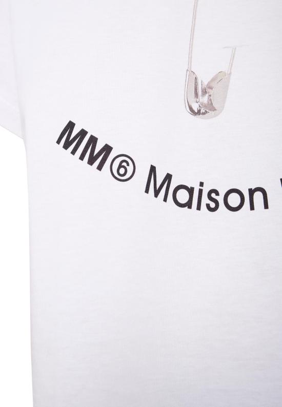 25FW [키즈] MM6 메종마르지엘라 티셔츠 M60907 MM04I M6100 WHITE - MM6 MAISON MARGIELA
