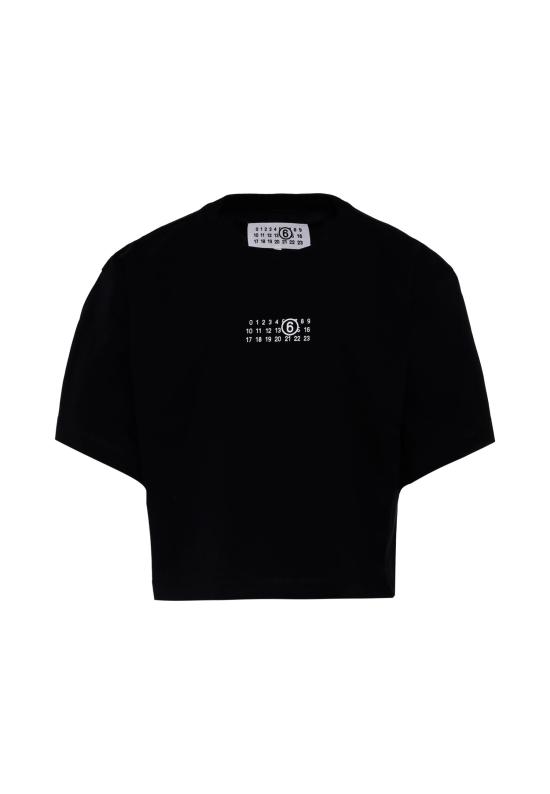 25FW [키즈] MM6 메종마르지엘라 티셔츠 M60908 MM04I M6900 BLACK