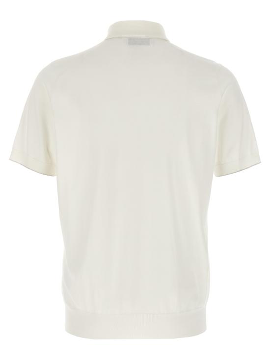 26SS 브루넬로 쿠치넬리 폴로 티셔츠 M29800125CO312 White - BRUNELLO CUCINELLI