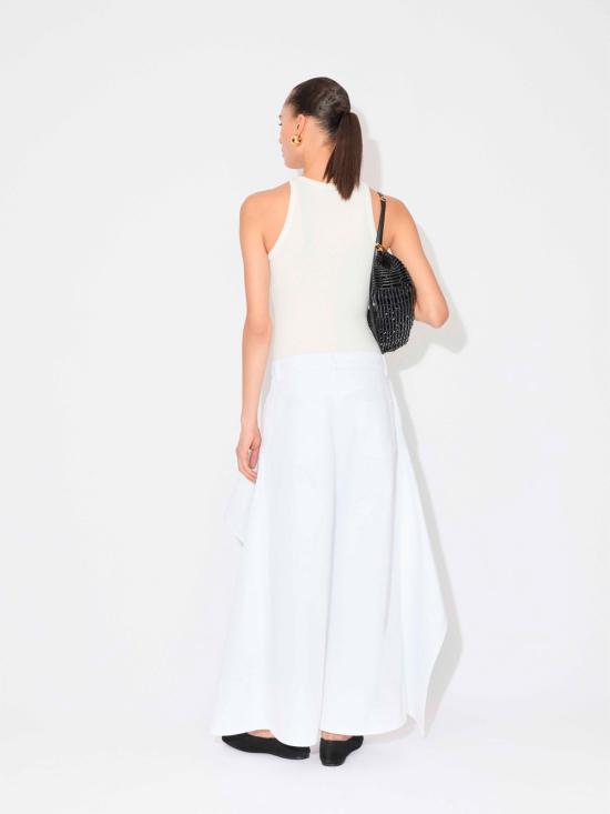 25FW 알라이아 바디수트 티셔츠 AA9B0382J085B 020 BLANC CASSE - ALAIA