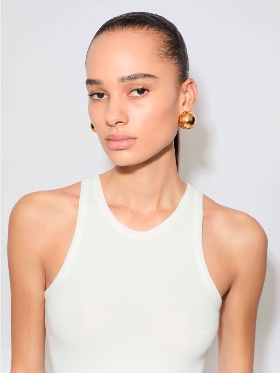 25FW 알라이아 바디수트 티셔츠 AA9B0382J085B 020 BLANC CASSE - ALAIA