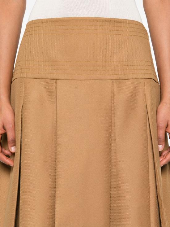 25SS ABADIA 미디 스커트 AB100162 BRO Brown - OTHER BRANDS