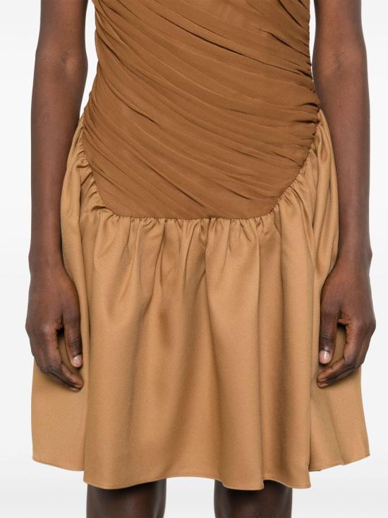 25SS ABADIA 숏 원피스 AB100139 BRN Brown - OTHER BRANDS