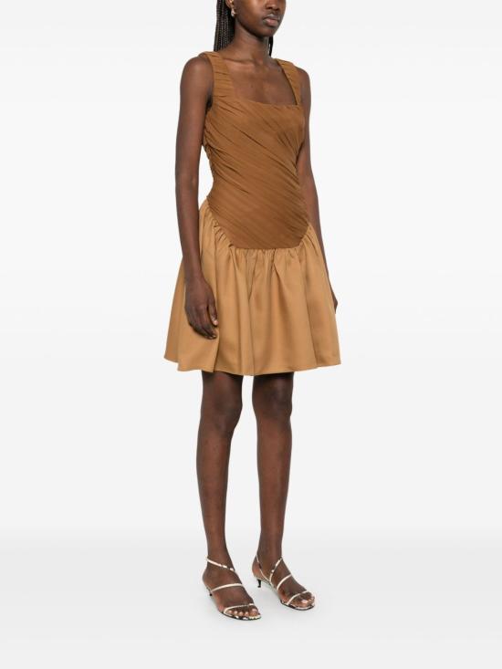 25SS ABADIA 숏 원피스 AB100139 BRN Brown - OTHER BRANDS