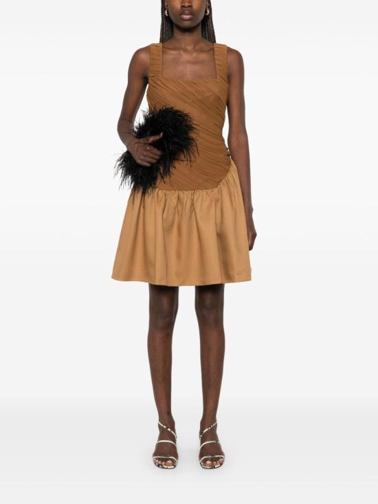 25SS ABADIA 숏 원피스 AB100139 BRN Brown - OTHER BRANDS