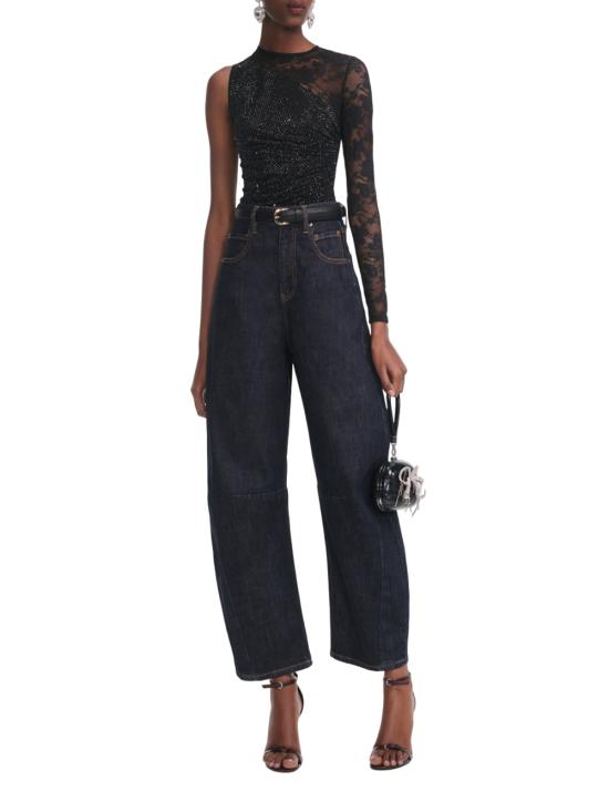 25FW 셀프 포트레이트 긴팔 티셔츠 PF25100TB BLACK - SELF PORTRAIT