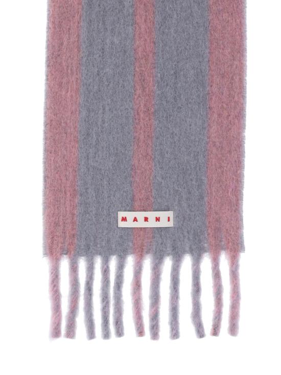 25FW 마르니 스트라이프 알파카 스카프 SCMC0138Y0 UAW054 LON55 Pink - MARNI