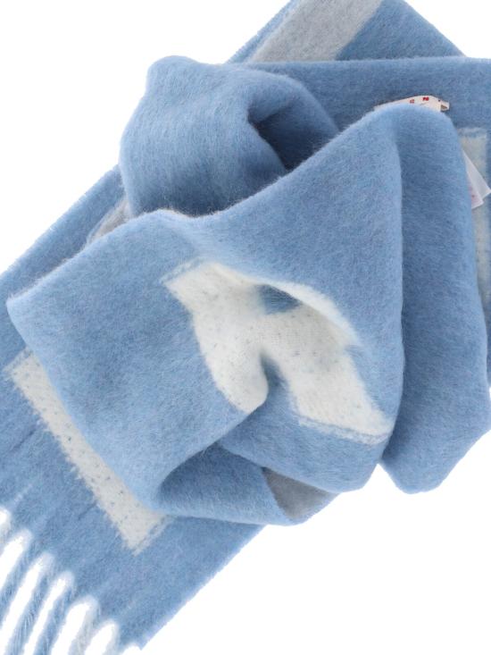 25FW 마르니 스트라이프 알파카 스카프 SCMC0138Y0 UAW054 LOW09 Blue - MARNI
