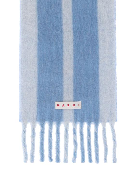 25FW 마르니 스트라이프 알파카 스카프 SCMC0138Y0 UAW054 LOW09 Blue - MARNI