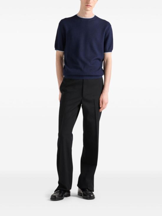 25SS 프라다 반팔 티셔츠 UMF007 16XUF0008 Blue - PRADA