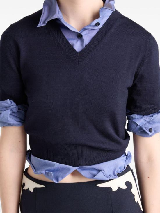 25SS 프라다 반팔 티셔츠 P24M2R 16SWF0008 Blue - PRADA