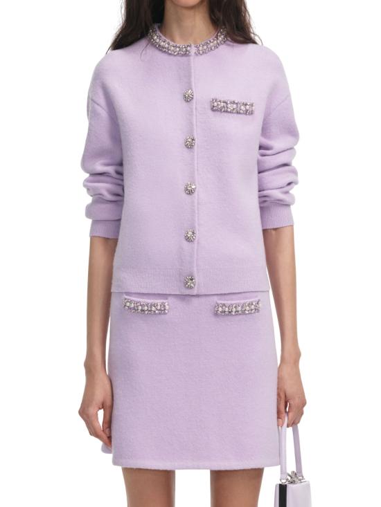 25FW 셀프 포트레이트 미디 스커트 PF25085SKL LILAC - SELF PORTRAIT