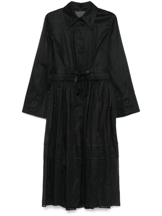 25SS 질샌더 미디 원피스 J02CT0440J45014001 NEGRO