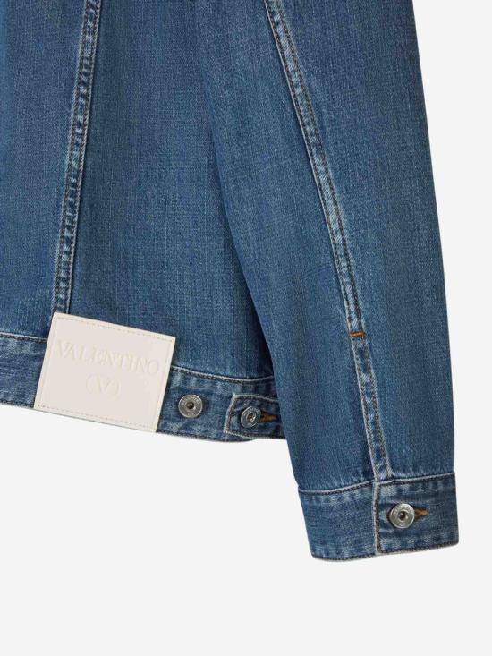 24FW 발렌티노 가라바니 데님 자켓 VDC03EAA3 558MEDIUMBL DENIM DARK BLUE - VALENTINO GARAVANI