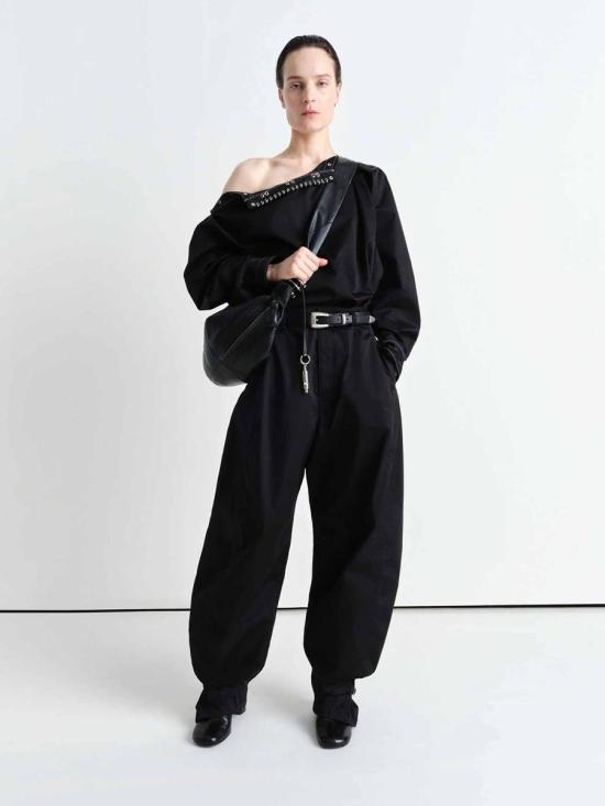 25SS 르메르 스트레이트 팬츠 PA1182 LF1207 BK999BLACK Black - LEMAIRE