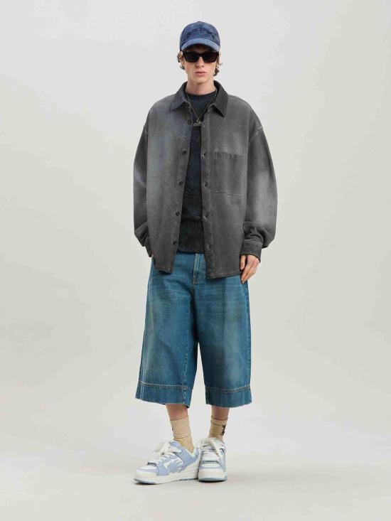 25SS 팜앤젤스 데님 숏팬츠 PMYC007S25DEN0014555 4555BLUE - PALM ANGELS