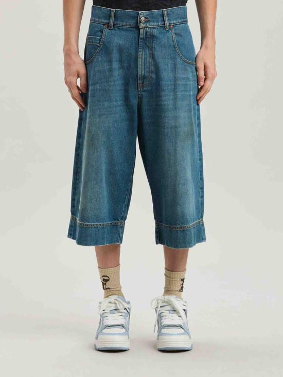 25SS 팜앤젤스 데님 숏팬츠 PMYC007S25DEN0014555 4555BLUE - PALM ANGELS