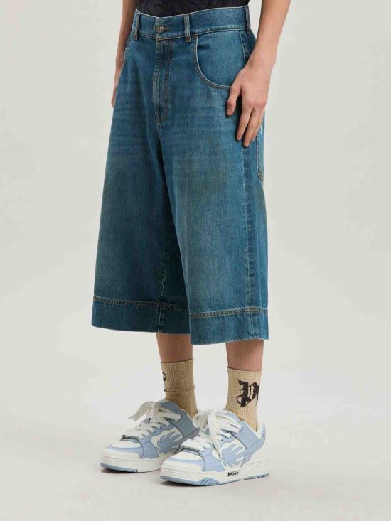 25SS 팜앤젤스 데님 숏팬츠 PMYC007S25DEN0014555 4555BLUE - PALM ANGELS