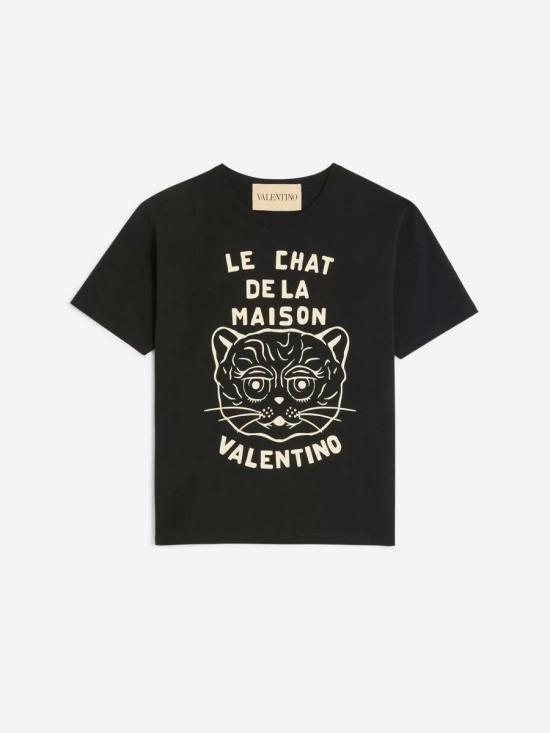 25FW 발렌티노 가라바니 반팔 셔츠 7V3MG16PB32 9RANERO Black