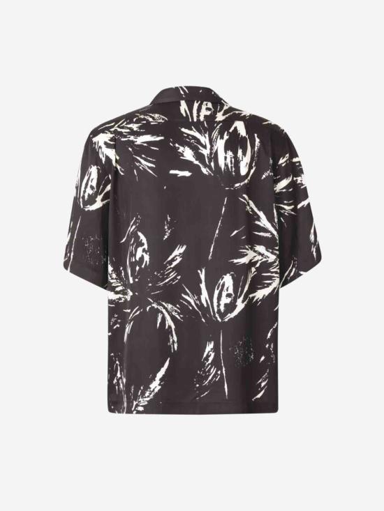 25SS 웨일즈보너 반팔 셔츠 MS25SH08 9900McNish Black BLACK WHITE - WALES BONNER