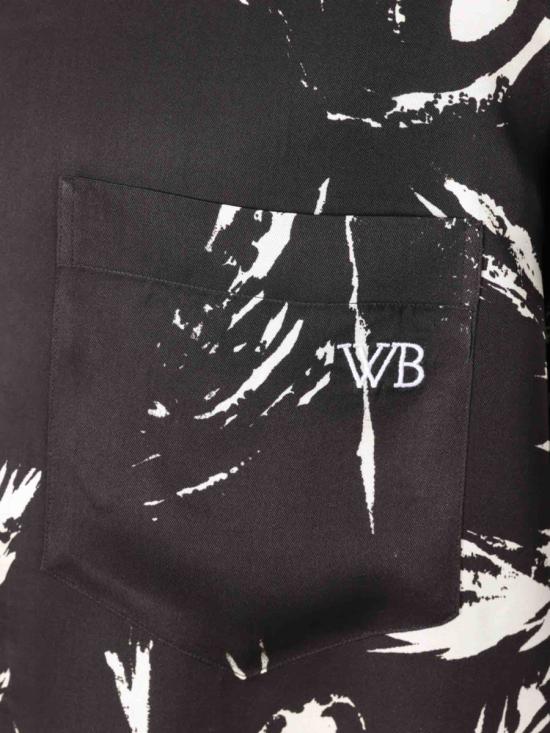 25SS 웨일즈보너 반팔 셔츠 MS25SH08 9900McNish Black BLACK WHITE - WALES BONNER