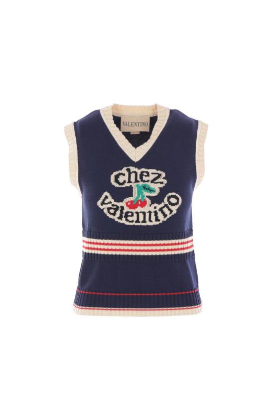 25FW 발렌티노 가라바니 스웨터 7B3KM06E9HM0W6 NAVY BETULLA