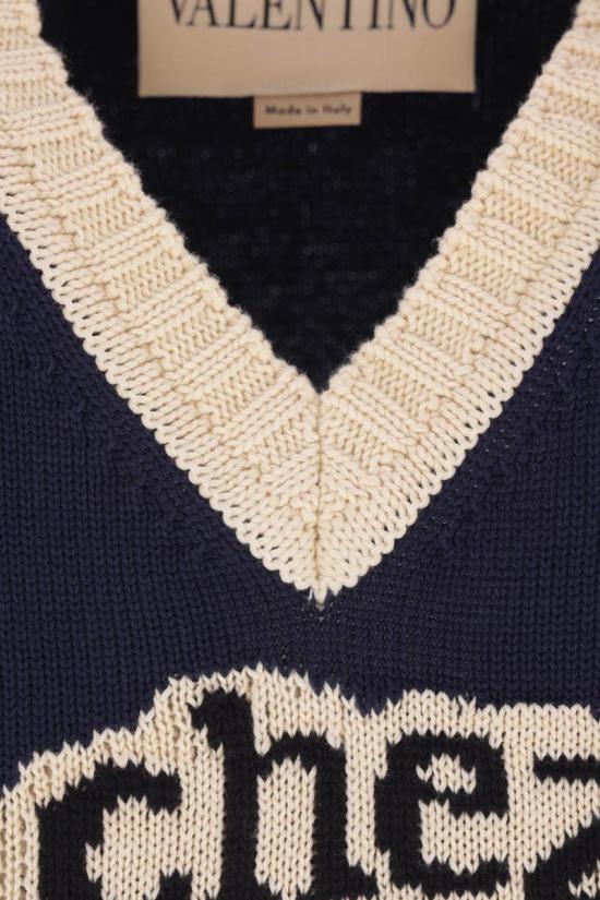 25FW 발렌티노 가라바니 스웨터 7B3KM06E9HM0W6 NAVY BETULLA - VALENTINO GARAVANI