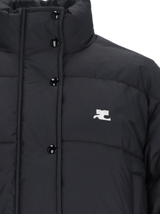 25FW 쿠레쥬 숏패딩 323CMA106PL01129999 Black - COURREGES