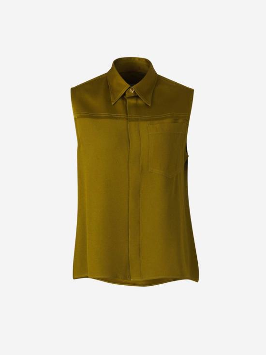 25SS 아미 민소매 티셔츠 FSH220 AC0014 LICHENLICHEN GREEN