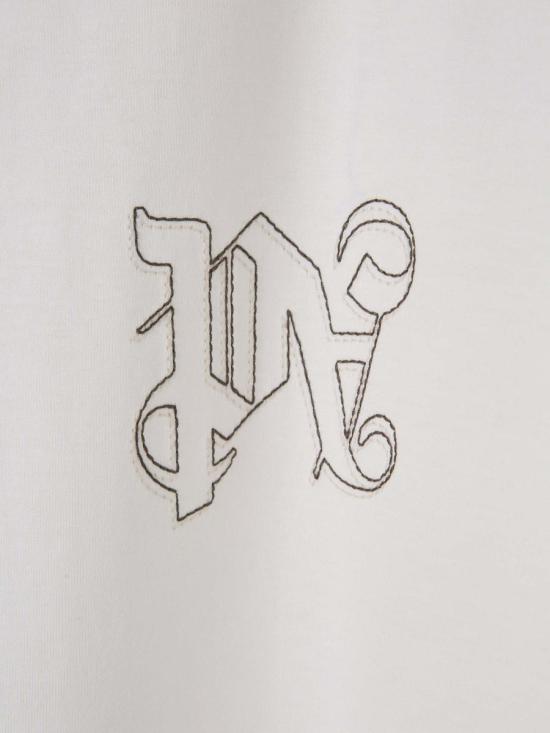  팜앤젤스 반팔 셔츠 PMAA002F24JER0010303 0303OFF WHITE OFF WHITE - PALM ANGELS