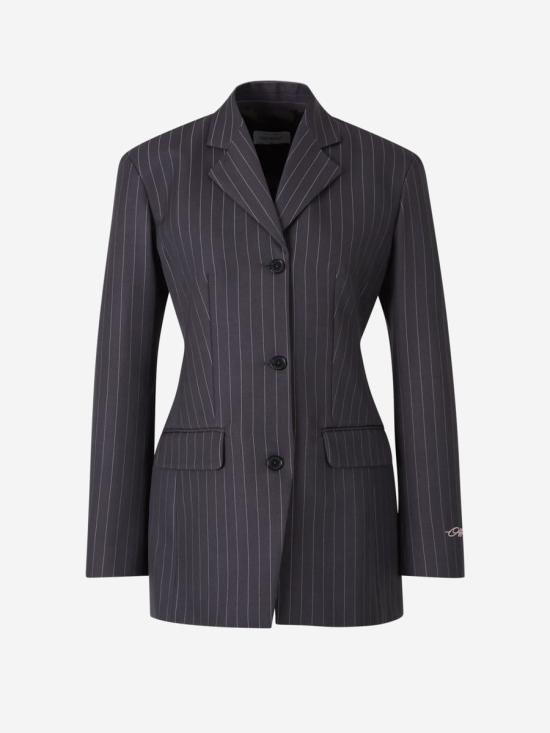 24FW 오프화이트 자켓 OWEF123F24FAB001073B 073BIRO ANTRACITE GREY