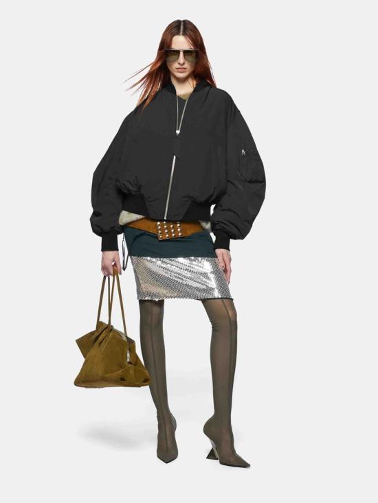 25SS 디 아티코 봄버 자켓 250WCB00070PLL001AAPLL001AA 100Black - THE ATTICO