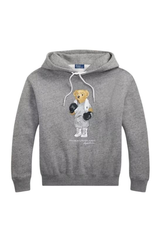 25FW 폴로 랄프로렌 릴렉스드 핏 폴로 베어 후드 티셔츠 211971713001 GREY