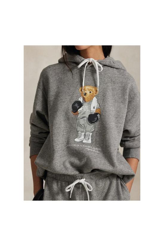 25FW 폴로 랄프로렌 릴렉스드 핏 폴로 베어 후드 티셔츠 211971713001 GREY - POLO RALPH LAUREN