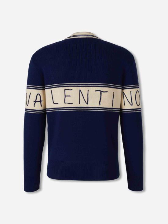 25FW 발렌티노 가라바니 스웨터 7V3KC34KB02 CMVGRANDALA NAVY BLUE - VALENTINO GARAVANI