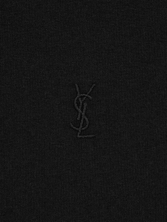 25SS 생로랑 반팔 셔츠 819395Y2ZJ2 1000Noir Black - SAINT LAURENT