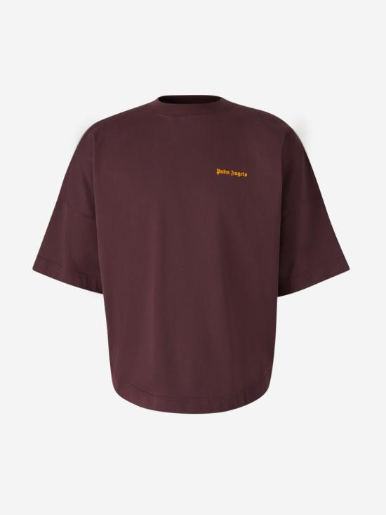 24FW 팜앤젤스 반팔 셔츠 PMAA002F24JER0052920 2920TEE PLUM ORANGE CHERRY
