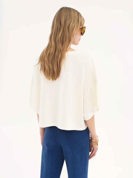 25SS 끌로에 반팔 티셔츠 CH25SJH14183 103CoconutMilk Beige - CHLOE