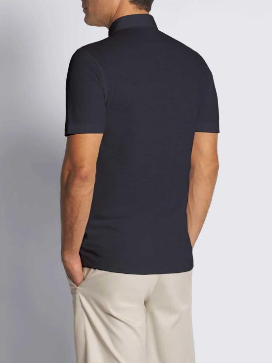 25SS 브리오니 반팔 셔츠 UJNW0LPB603 4100WTEC 200 ROM001 MIDNIGHT BLUE - BRIONI