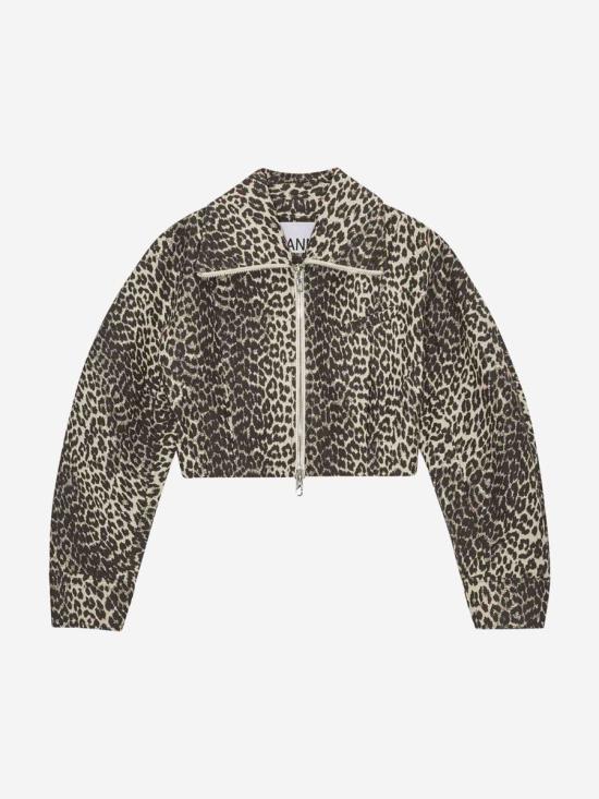 25SS 가니 자켓 W0235 943Leopard Multicolor