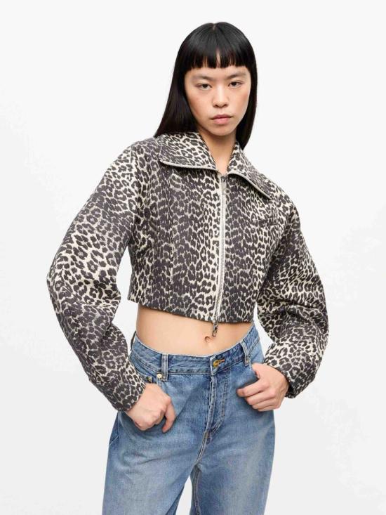 25SS 가니 자켓 W0235 943Leopard Multicolor - GANNI