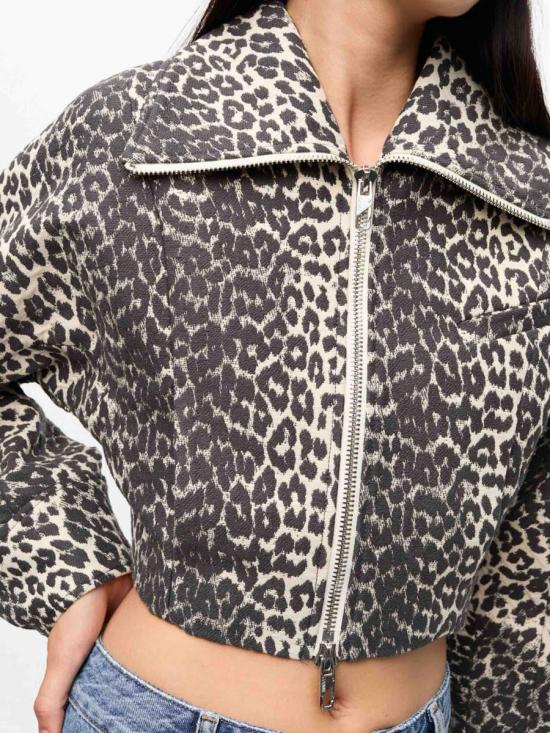 25SS 가니 자켓 W0235 943Leopard Multicolor - GANNI